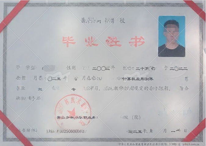 郑州嵩山少林武术职业学院毕业证样本图片